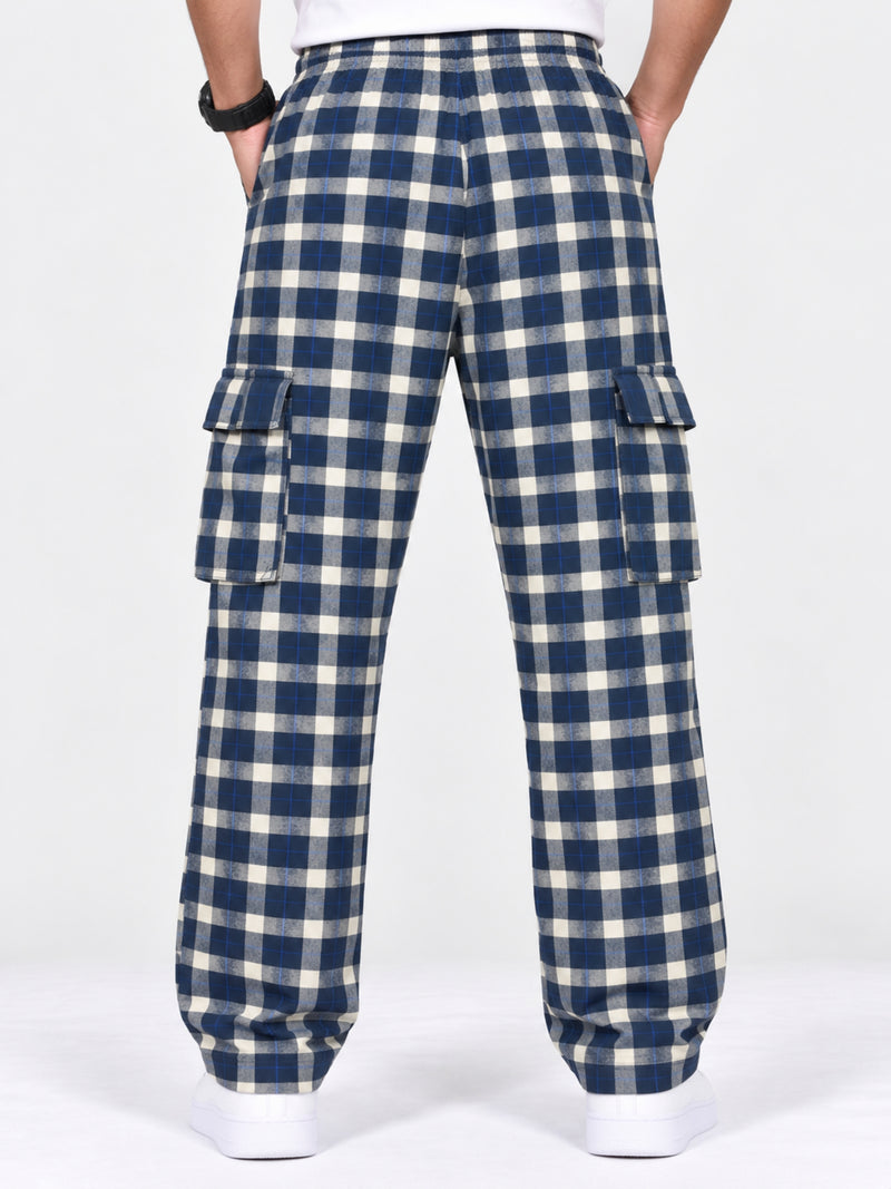 Exclusive Cargo Check Casual Trouser For Men