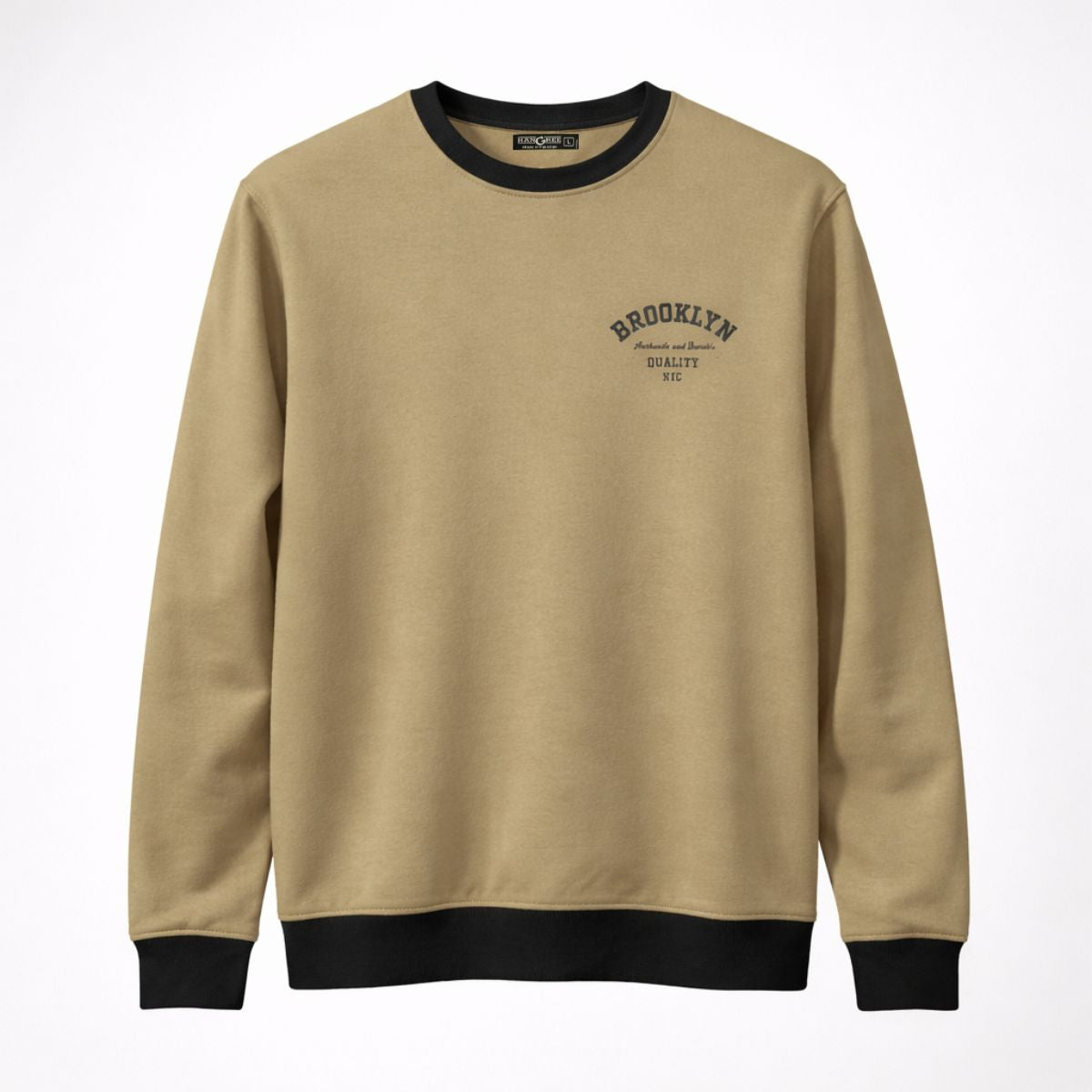 HG "BROOKLYN" Printed Plain Interlock Sweat Shirt - Clay Creek