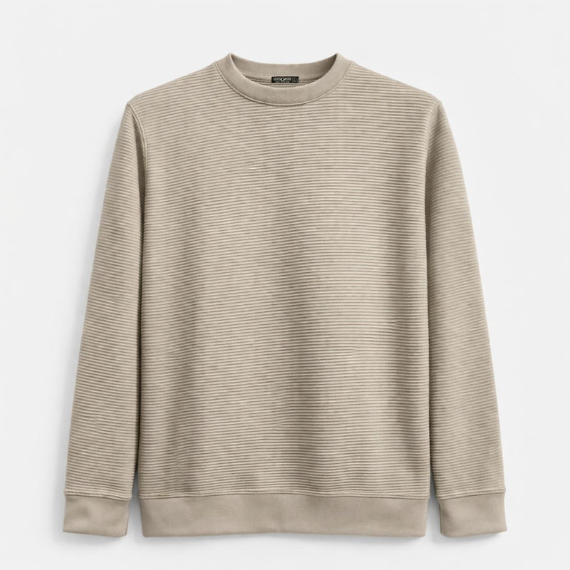 HG Men's Premium Polyestre Fleece Pattern Sweat Shirt - Silk