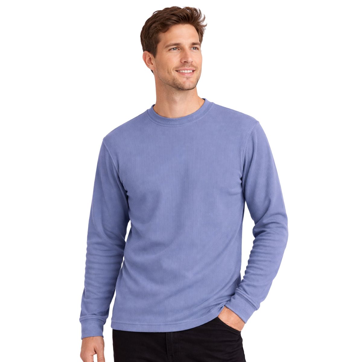 HG Rib Knitted Winter Full Sleeves Inner Shirt for Men & Women – Blueish Gray