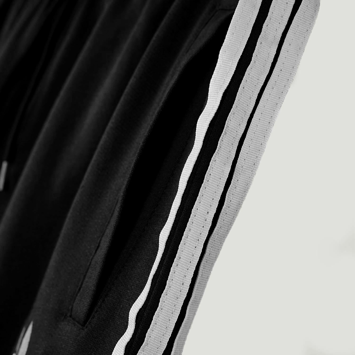 Men's Stylish & Trendy Side Sewed Stripes Trouser - Black