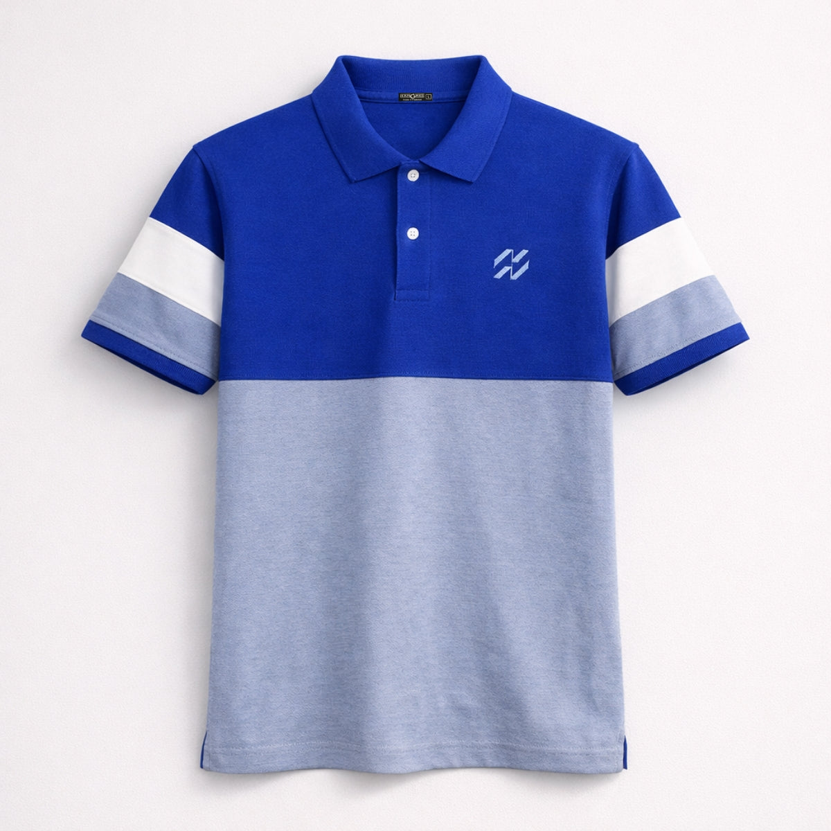 Men’s Premium Colorblock Polo Shirt – Royal Blue