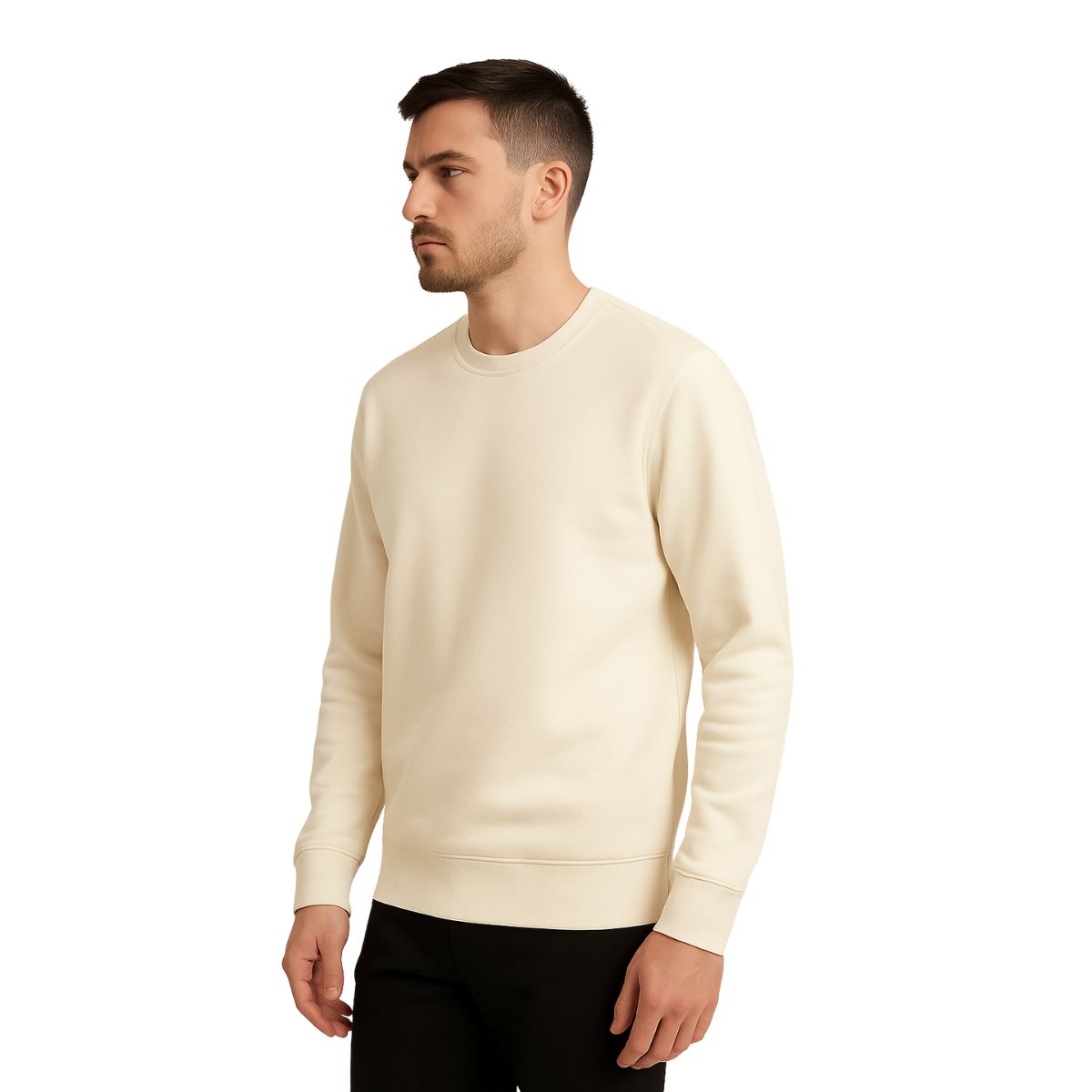 HG Basic Sweat Shirt - Cream
