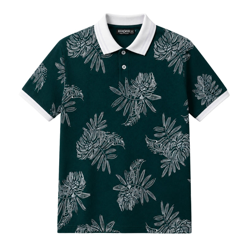 Men's All Over Printed Polo Shirt