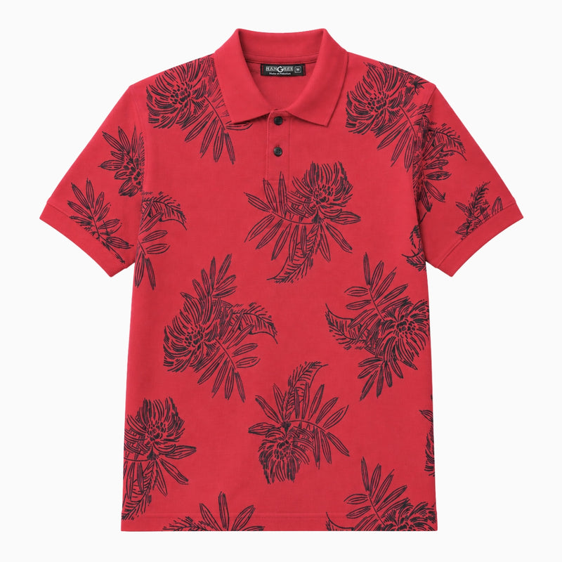Men's All Over Printed Polo Shirt