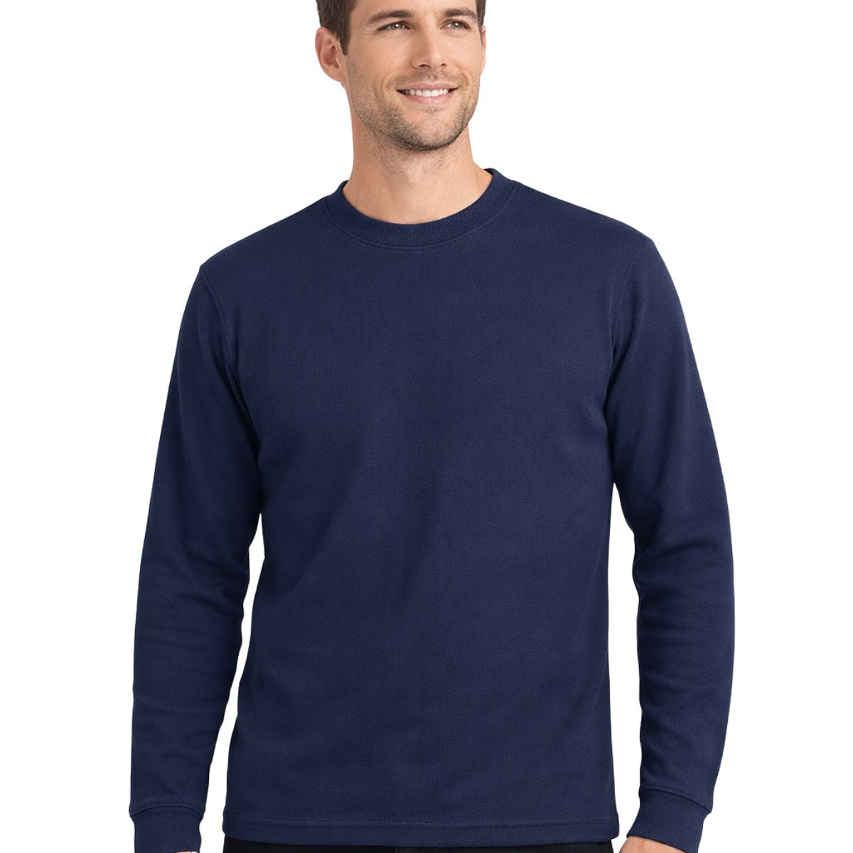 HG Rib Knitted Winter Full Sleeves Inner Shirt for Men & Women – Navy