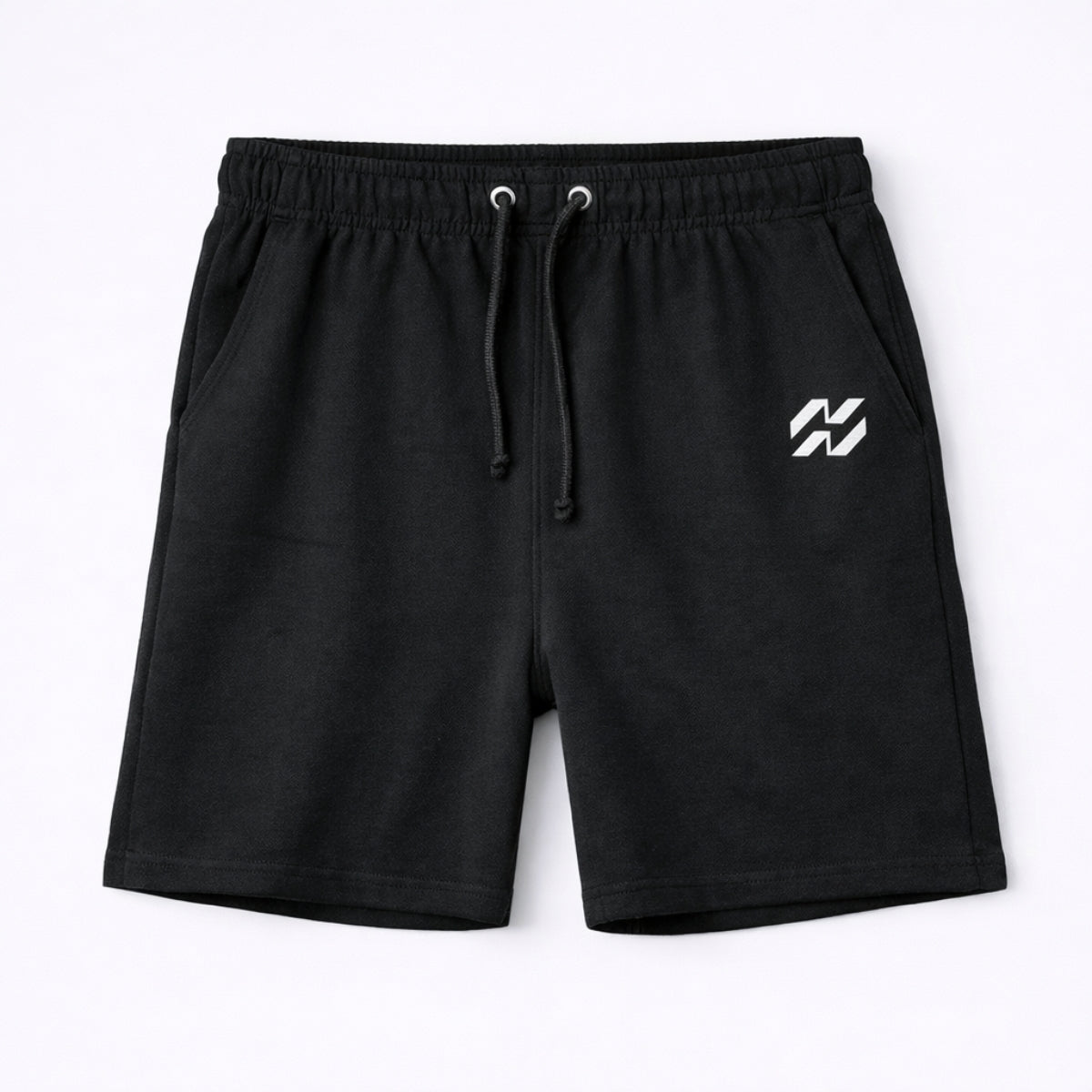Men’s Signature Two Quarter Terry Shorts – Black