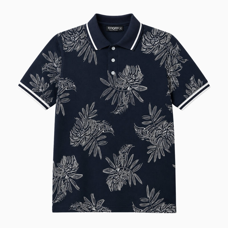 Men's All Over Printed Polo Shirt