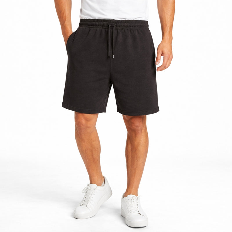 Men’s Classic Casual Two Quarter Shorts – Brown Black