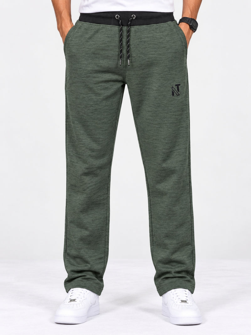 Signature Embroidered Camo Green Sweat Pant