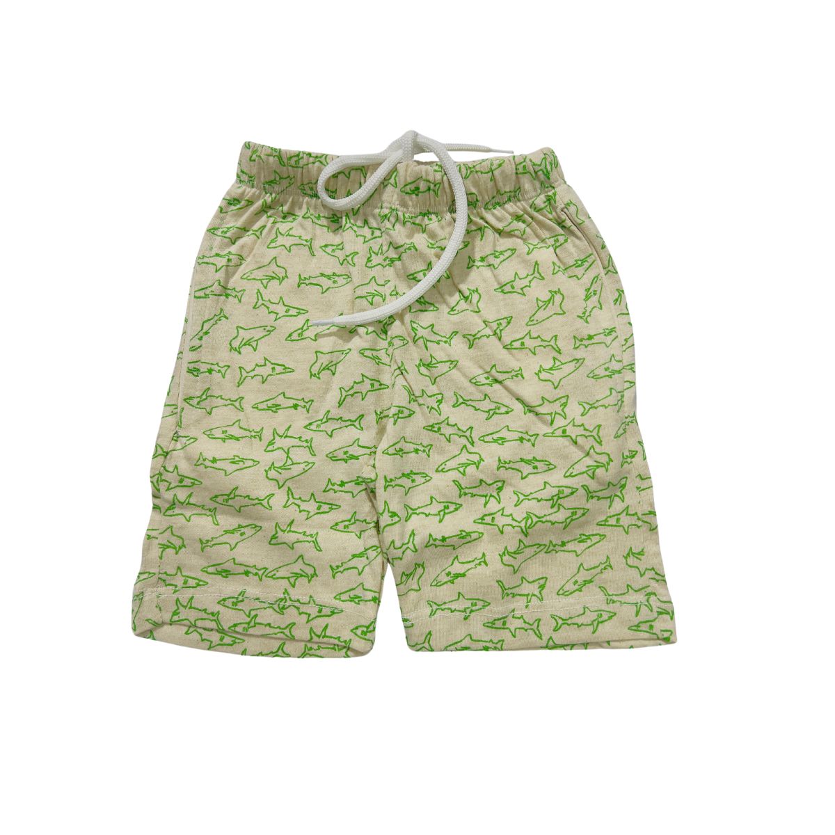 HG Boy's All Over Dolphin Printed Two Quarter Shorts - Skin Brown