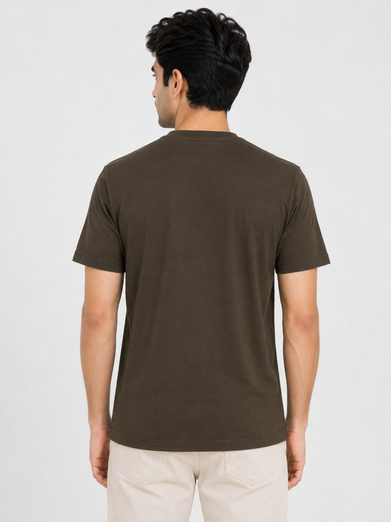 Men's Signature Emb. Round Neck Tee Shirt - Woodrush