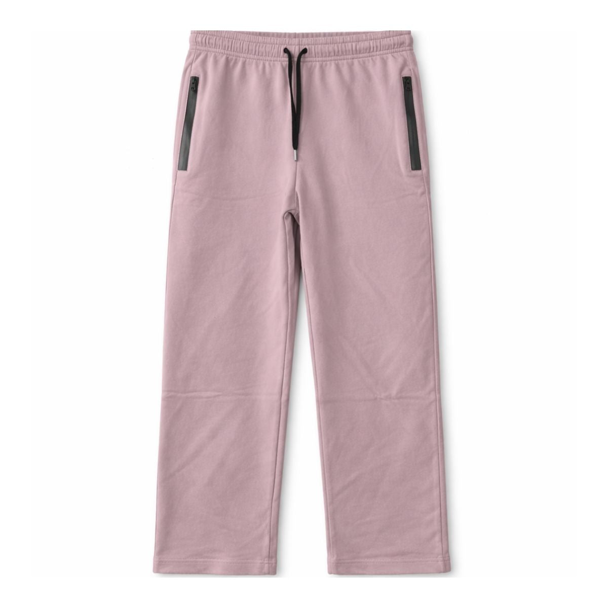 HG Classic Terry Loose Fit Trousers with Zipper Pockets - Grayish Pink
