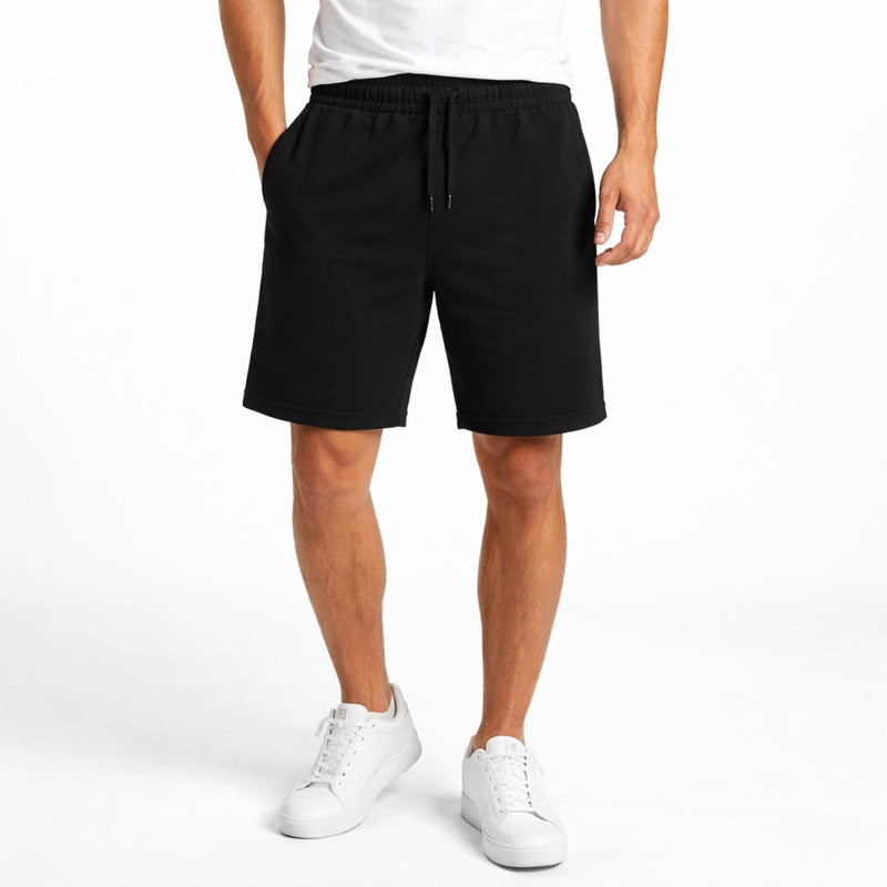 Men’s Classic Casual Two Quarter Shorts – Black