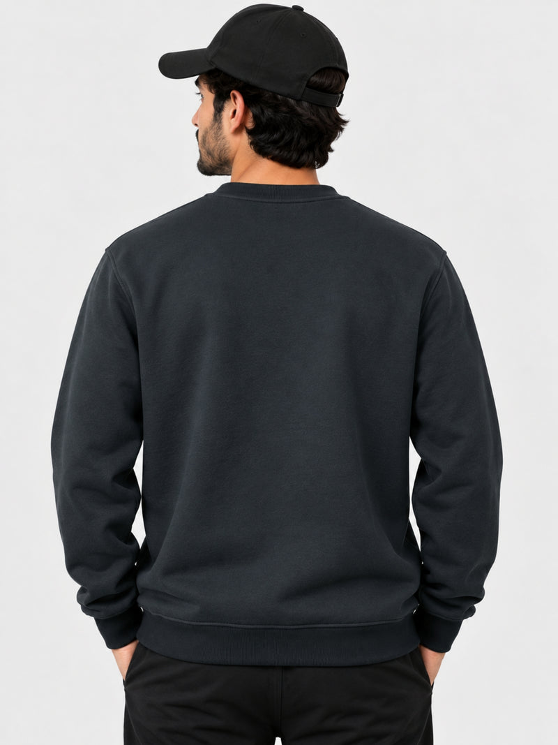 Hangree Signature Fleece Sweat Shirt - Black