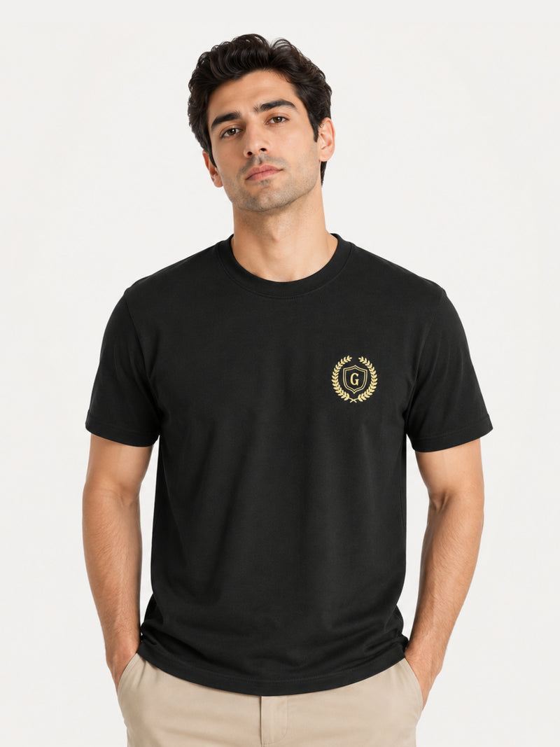 Men's Signature Crest Logo Cotton Jersey T-Shirt