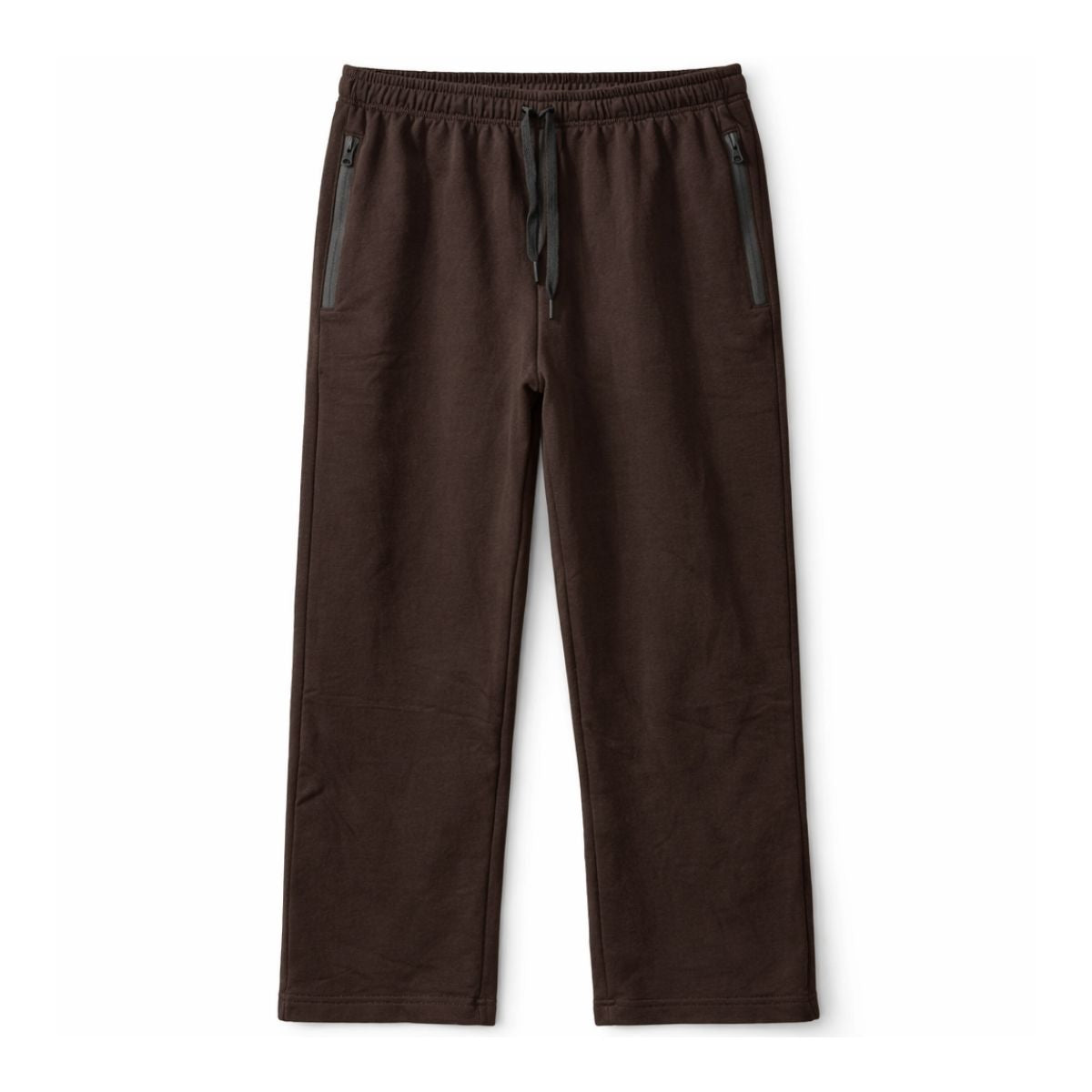 HG Classic Terry Loose Fit Trousers with Zipper Pockets - Choclate Brown