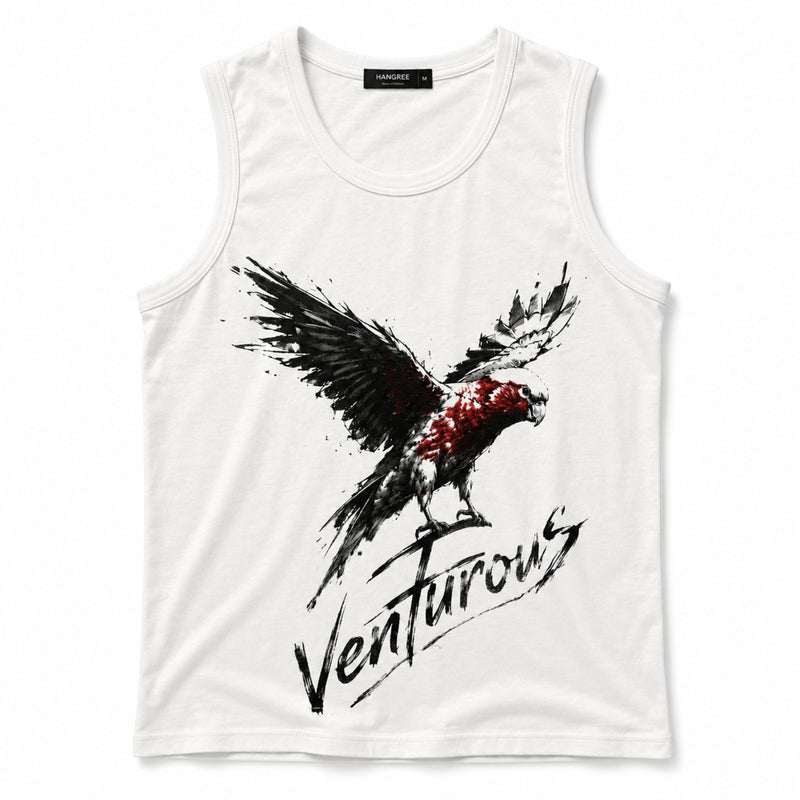 Men's Venturous Graphic Sleeveless Cotton Jersey Tank Top