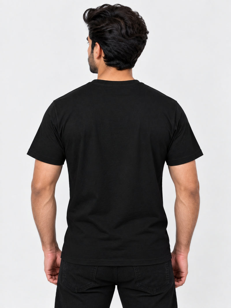 ROL Signature Printed Black Tee Shirt