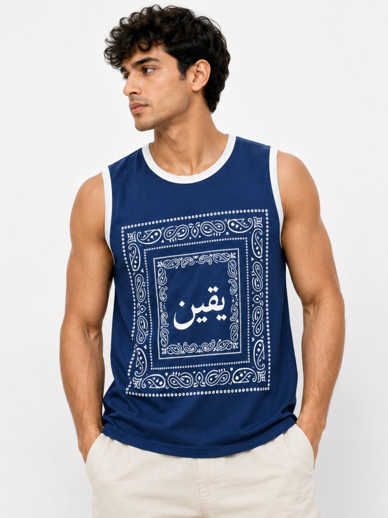 Men's Bandana Graphic Sleeveless Tank Top