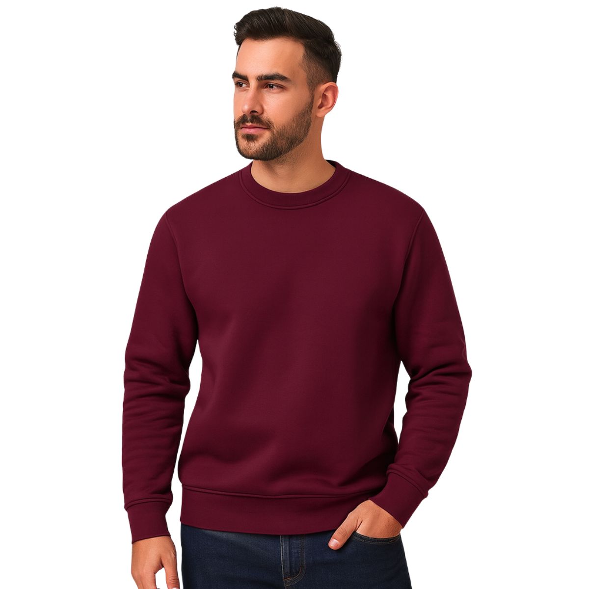 HG Basic Sweat Shirt - Maroon