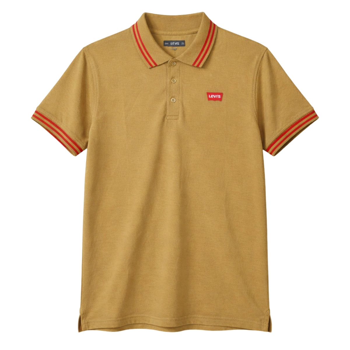 Men's Tipping Collar Classy Polo Shirt - Mustard