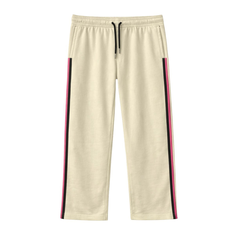 HG Women’s Relaxed Fit Terry Straight Trousers with Side Tape - Skin Brown