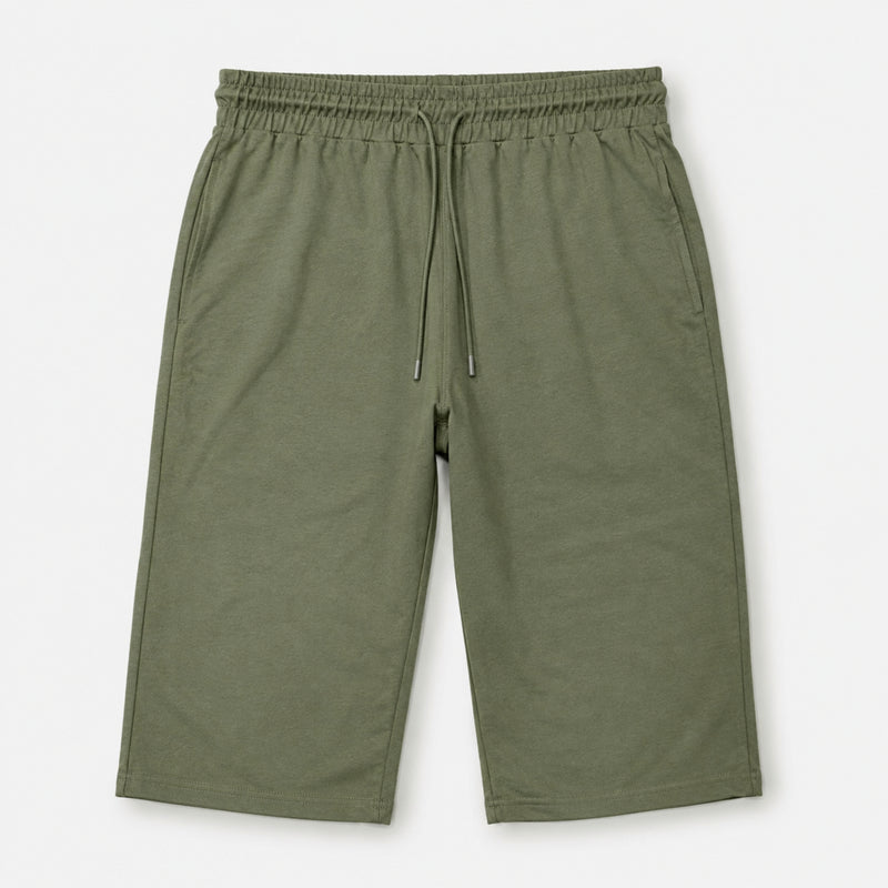 Men's Essential Cotton Jersey 3 Quarter Lounge Shorts