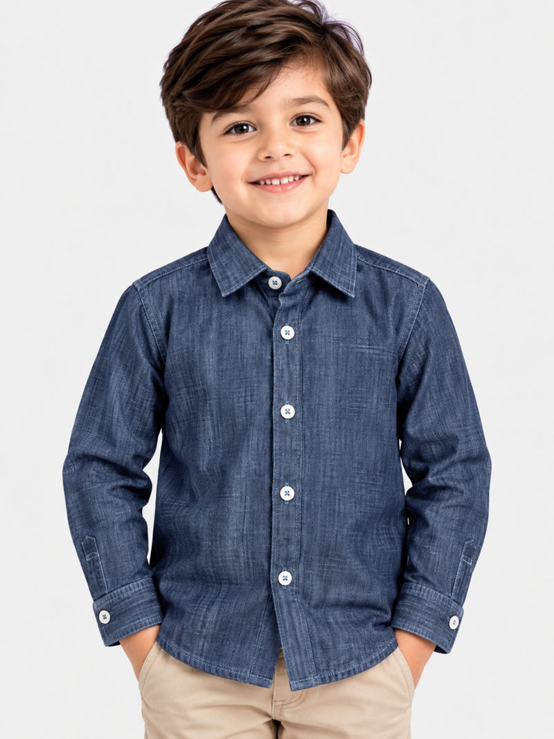 Boy's Classy Full Sleeves Winters Casual Shirt