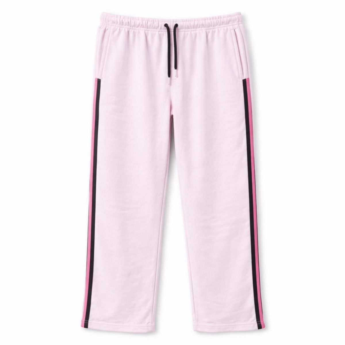 HG Women’s Relaxed Fit Terry Straight Trousers with Side Tape - Light Purple