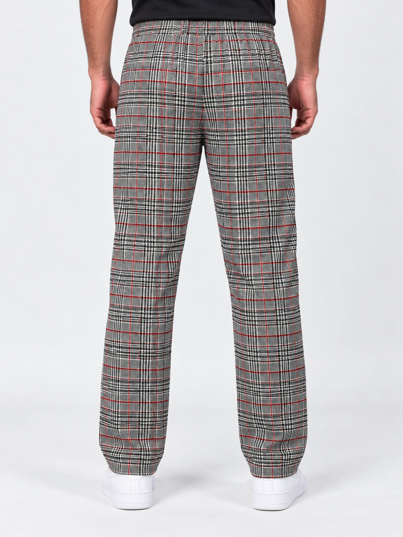 Men Casual Check Trouser - Multi Lining