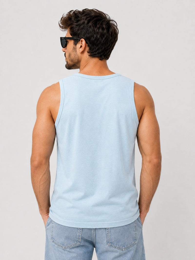 HG "NEW YORK CITY" Printed ActiveFit Sleeveless Vest - Sky
