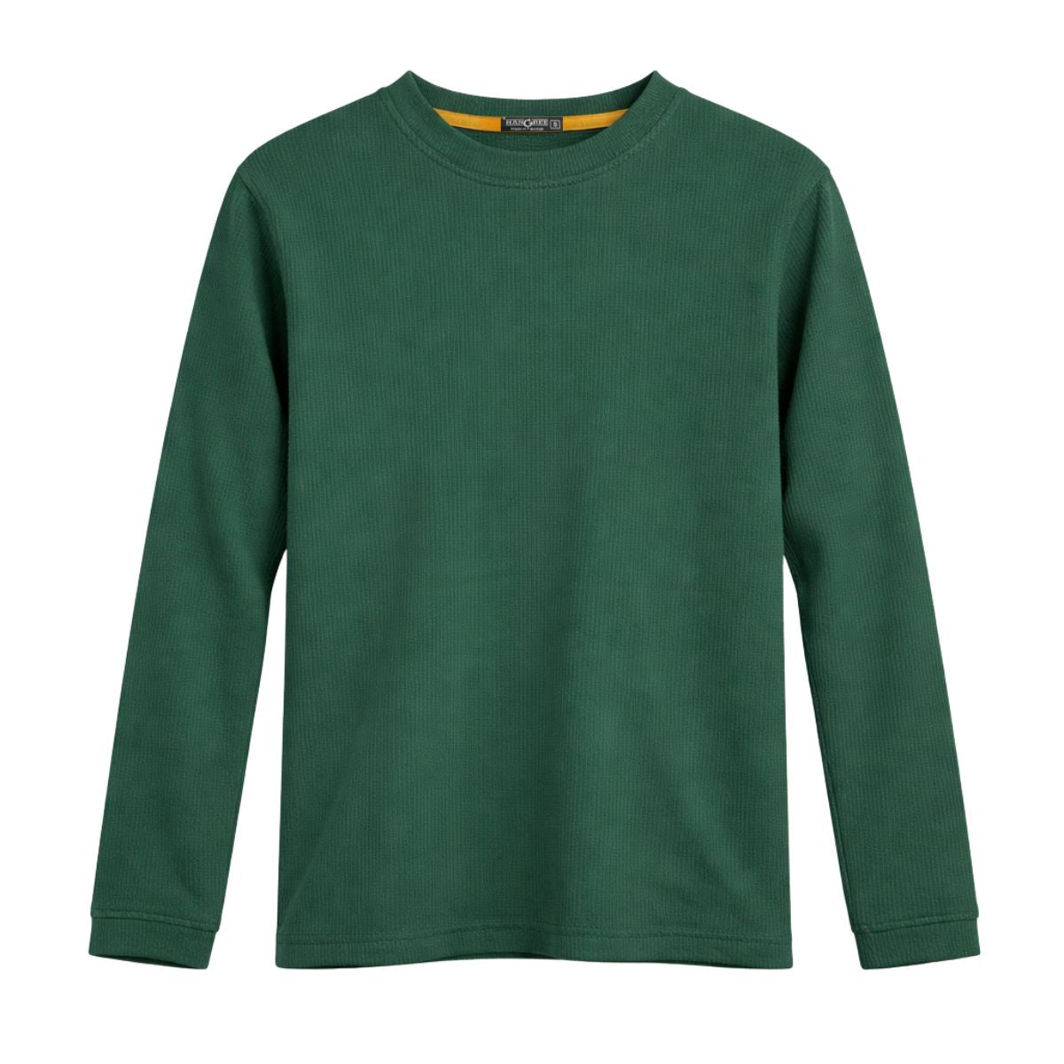 HG Rib Knitted Winter Full Sleeves Inner Shirt for Men & Women – Mineral Green