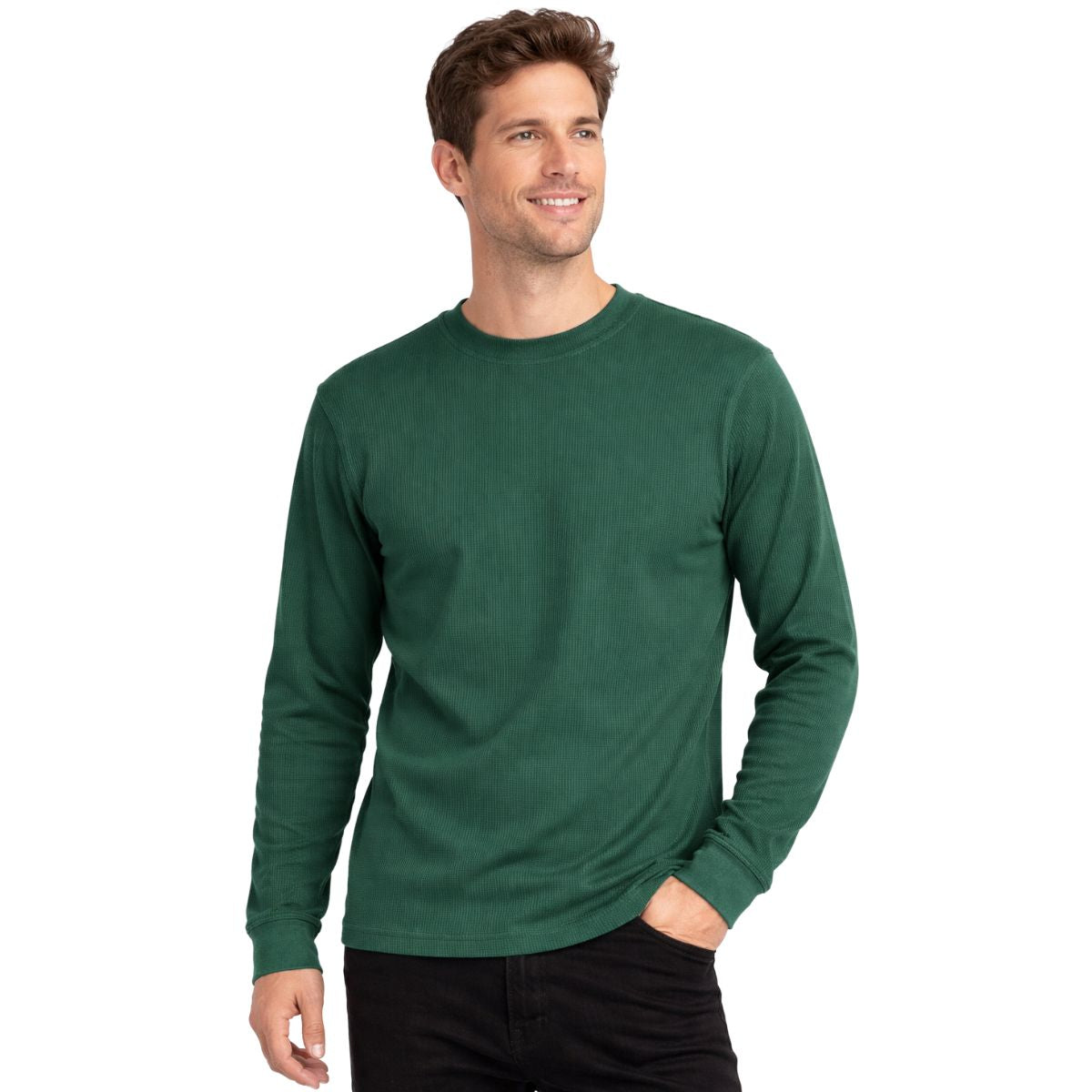 HG Rib Knitted Winter Full Sleeves Inner Shirt for Men & Women – Mineral Green