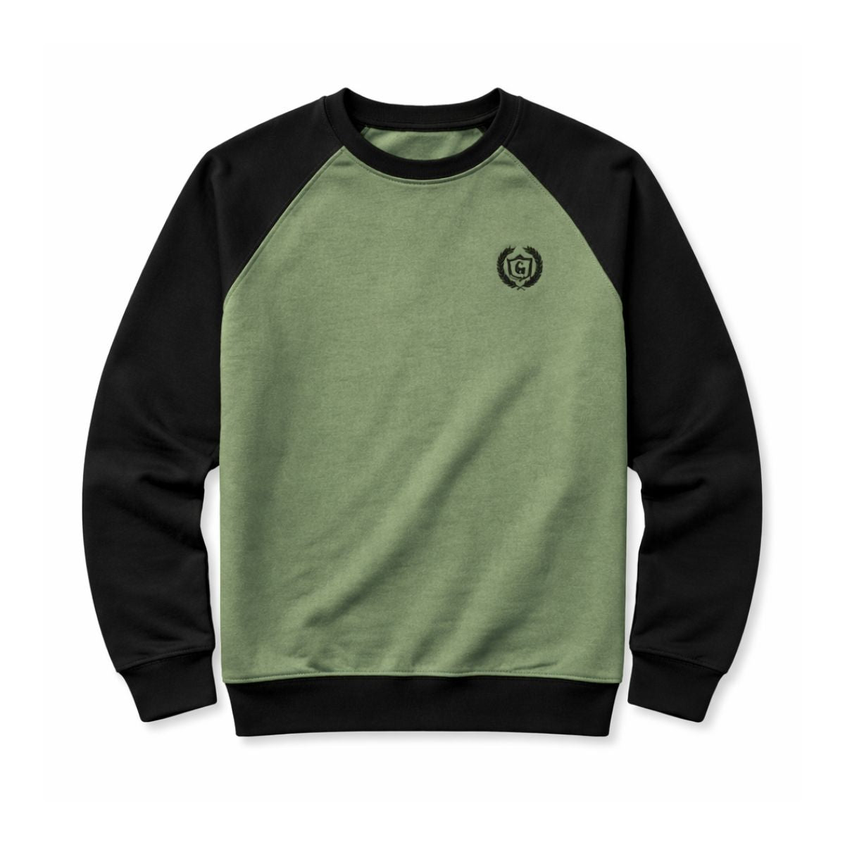 HG Signature Raglan Fleece Sweat Shirt - Hazel Green