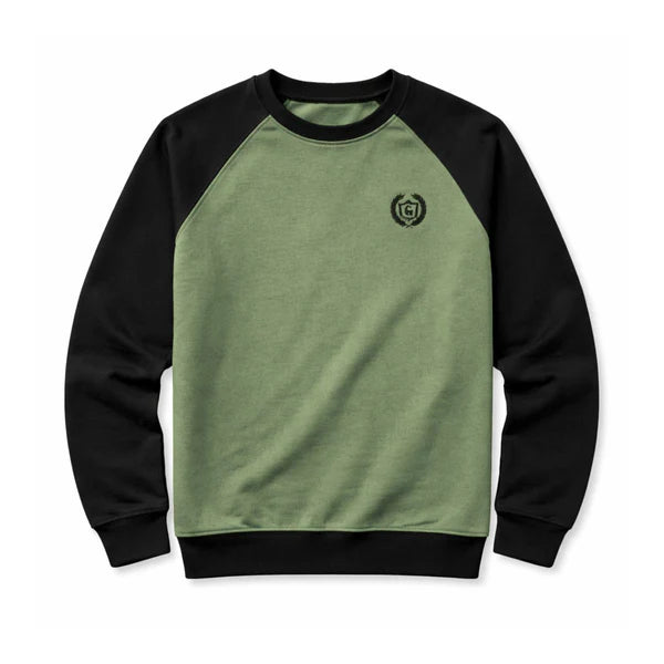 HG Signature Raglan Fleece Sweat Shirt - Hazel Green (Minor Fault)