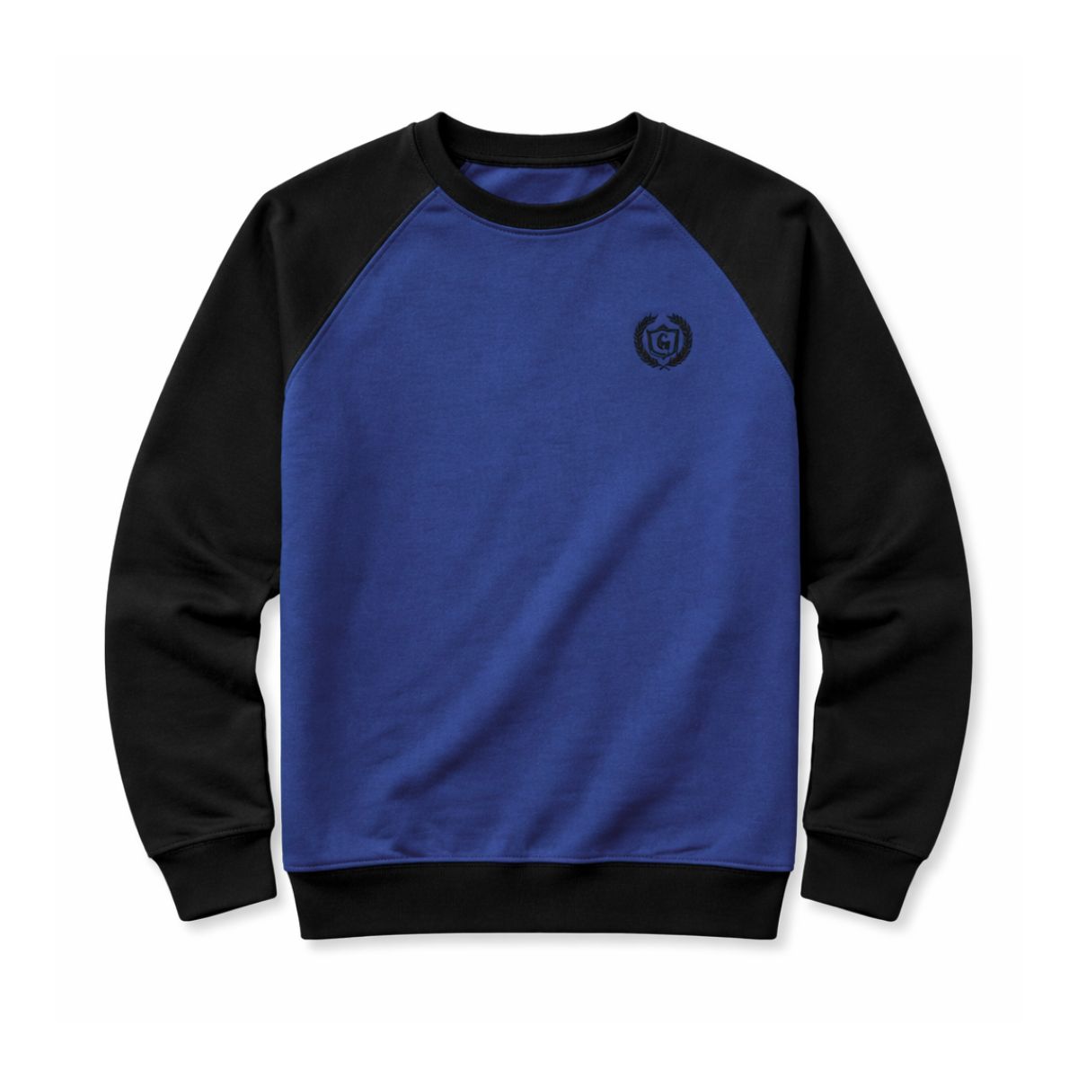 HG Signature Raglan Fleece Sweat Shirt - Royal Blue