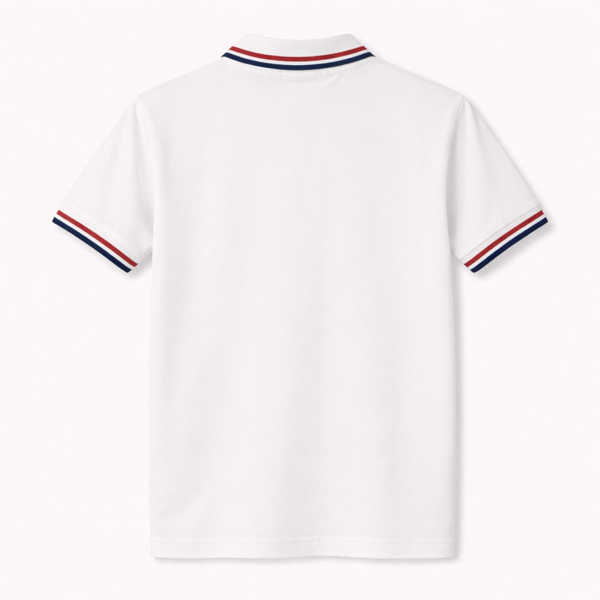 Men’s Modern Luxe Panel Half Zip Polo Shirt - Blue & White