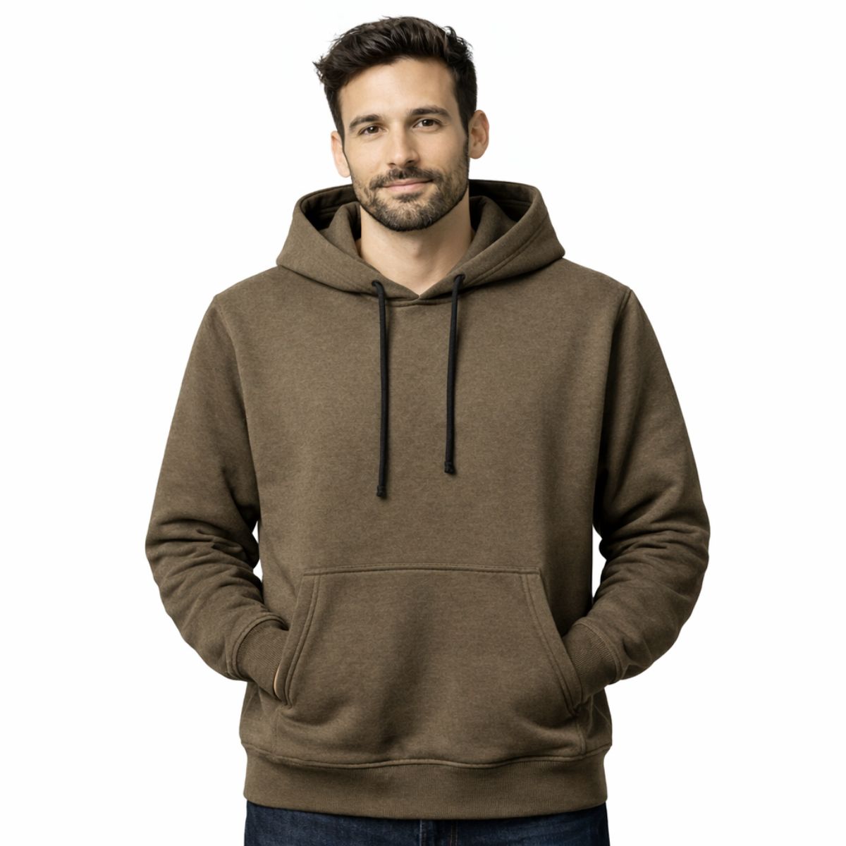 HG Signature Fleece Pull Over Hoodie - Brown