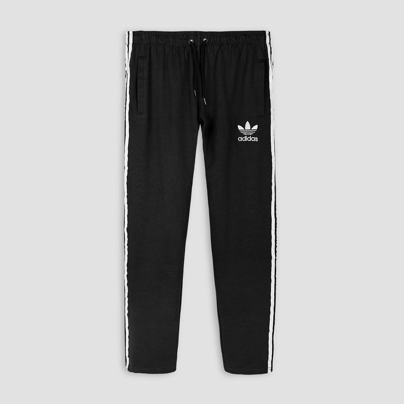 Men's Stylish & Trendy Side Sewed Stripes Trouser - Black