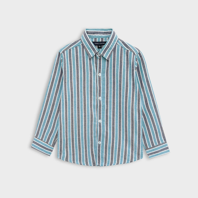 Exclusive Boy's Multicolor Lining Casual Shirt - Ferozi