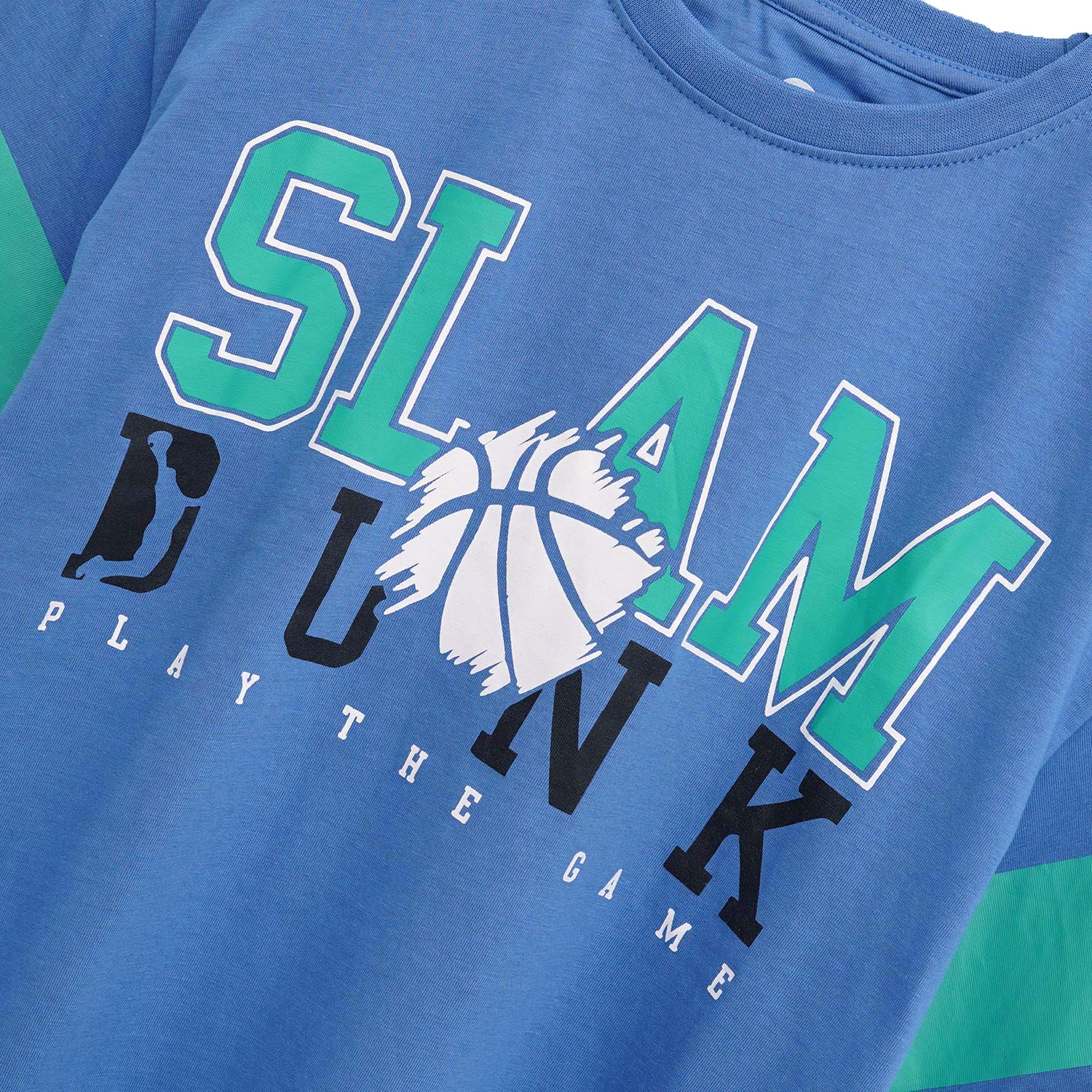 Branded Blue Printed Tee Shirt