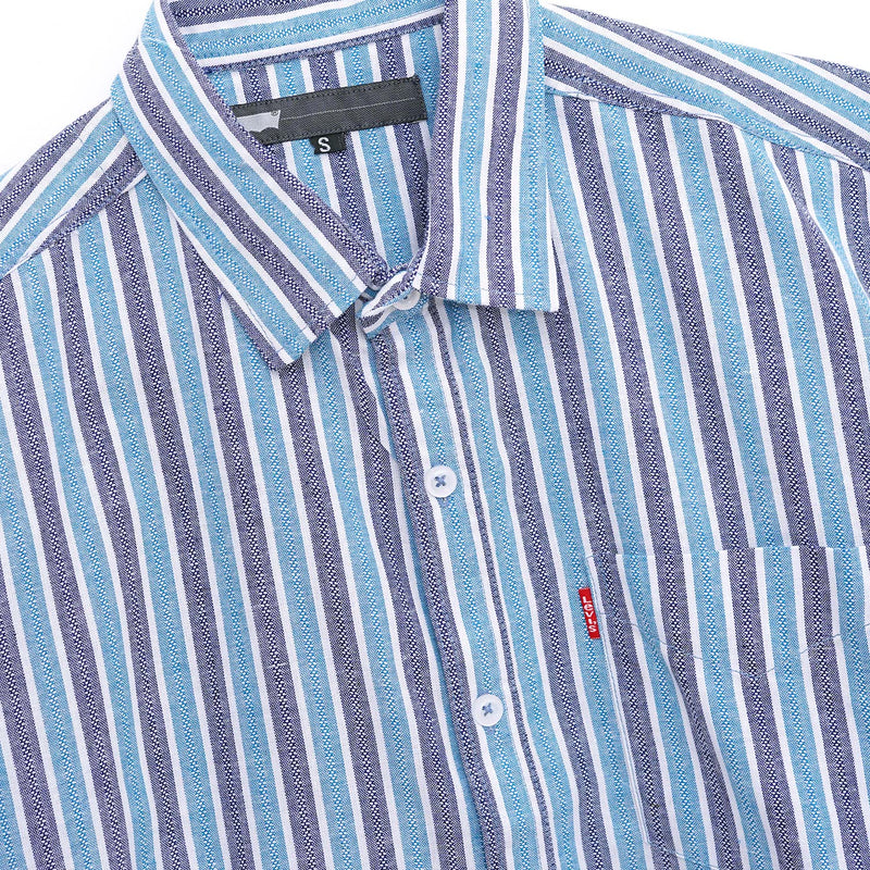 Men's Urban Stripped Smart Casual Shirt - Ferozi