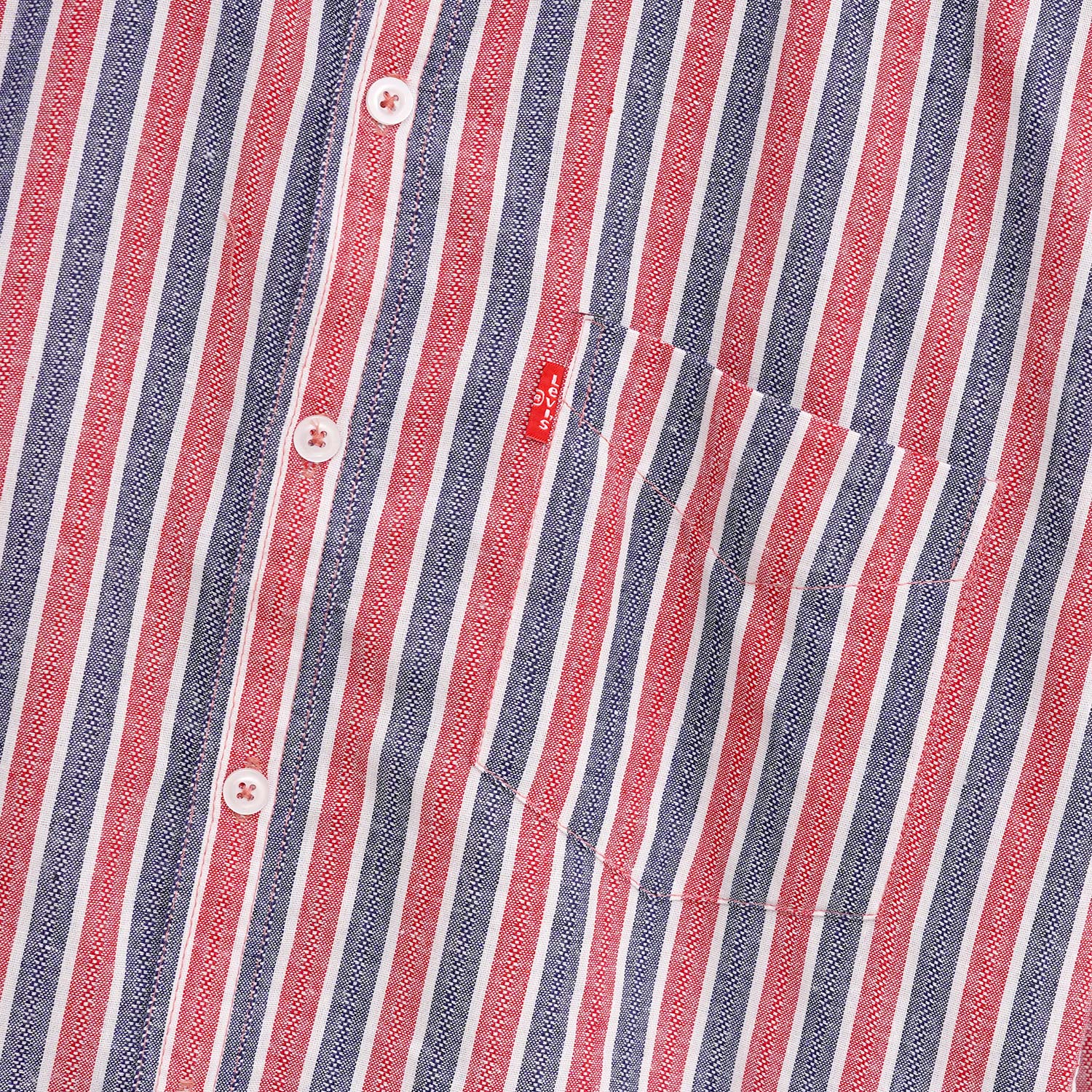 Men's Urban Stripped Smart Casual Shirt - Red