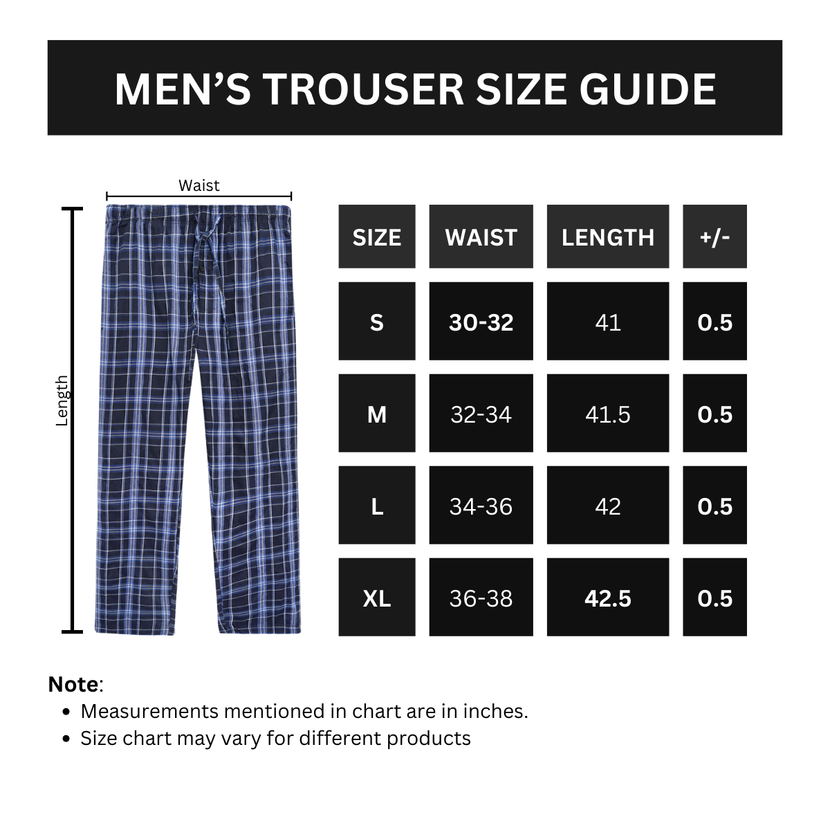 HG Exclusive Men's Cotton Check Style Summers Trouser - Navy