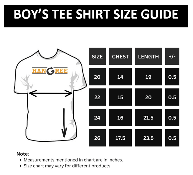 Boys "Casual" Printed Tee Shirt - Black