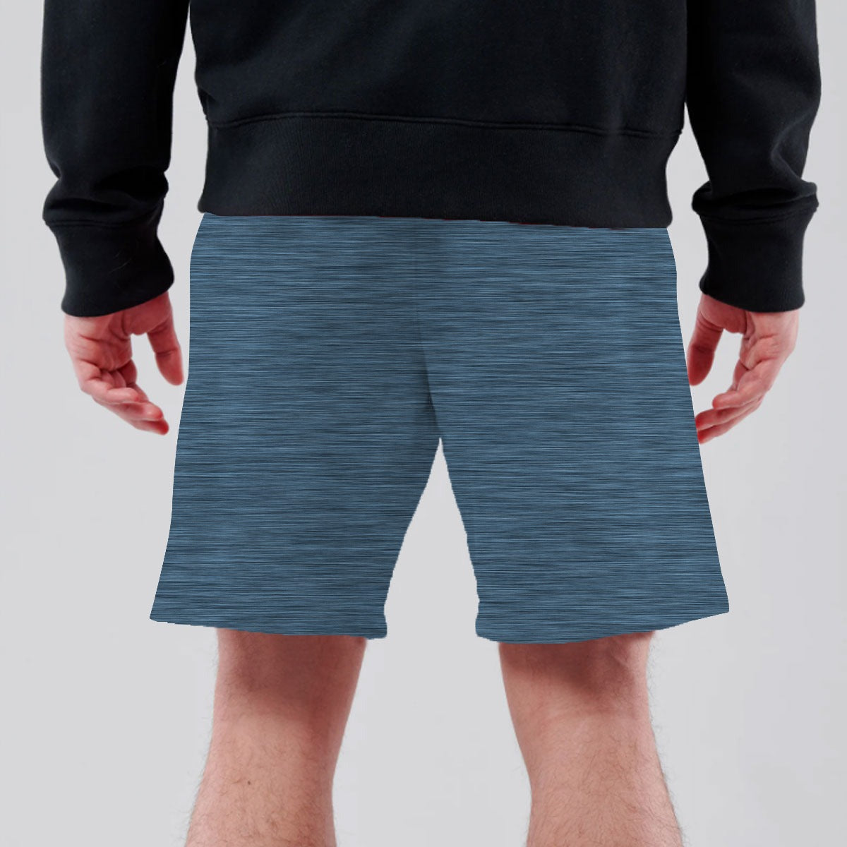 HG SIGNATURE EMB TWO QUARTER DRYFIT SHORTS - OXFORD BLUE