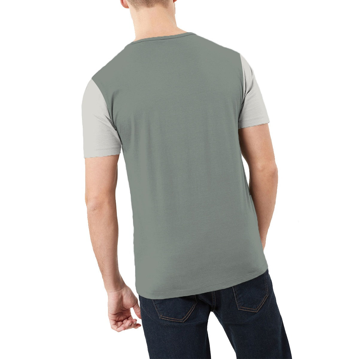 Branded Contrast Sleeves Exclusive Printed Tee Shirt