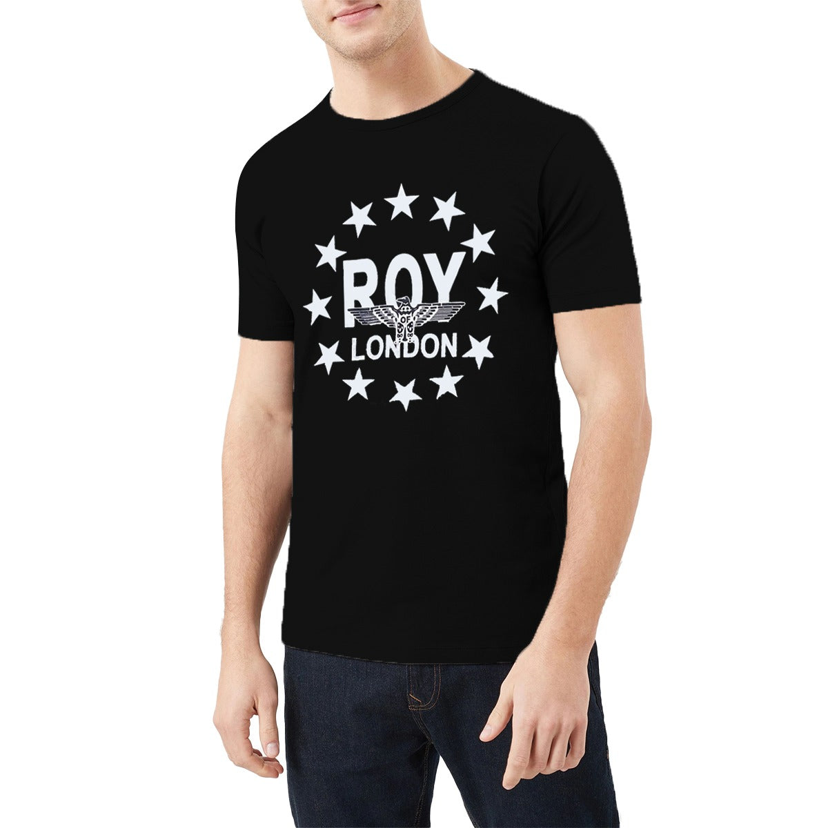 ROL Signature Printed Black Tee Shirt