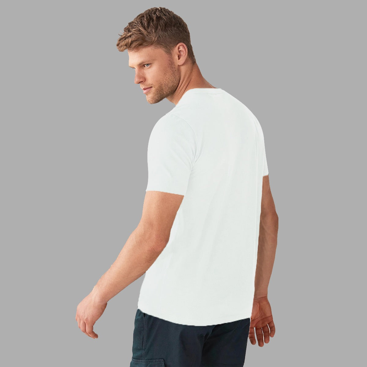 ROL SIGNATURE PRINTED WHITE TEE SHIRT